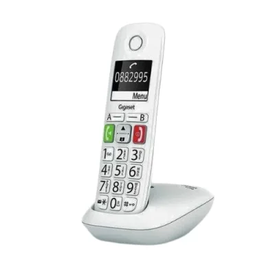 Gigaset E290 Cordless Senior DECT 2 Tasti Chiamata Rapida Bianco