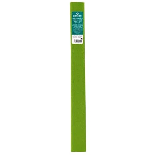 Canson Carta Crespa Superior da 48 g 0.5X2.5 m Col. Verde Primavera Conf 10 Pz.