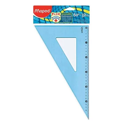 Maped Squadra Plastica Infrangibile 60° 32 cm