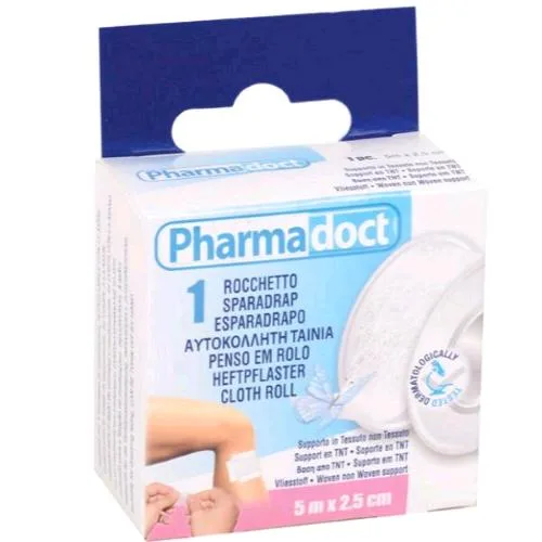 Gima Pharmadoct Rocchetto Cerotto in TNT 5m x 2,5CM Bianco