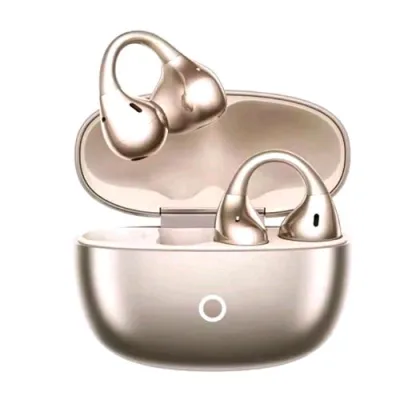 Realme Buds Clip Auricolari Bluetooth 5.4 con Custodia di Ricarica IP55 Sound-Lap Next Bass Titanium Gold