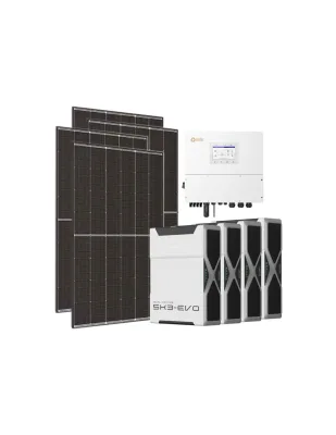 Kit fotovoltaico trifase 20700W inverter 20kW Solis litio 20.88kWh Weco EVO 5k3