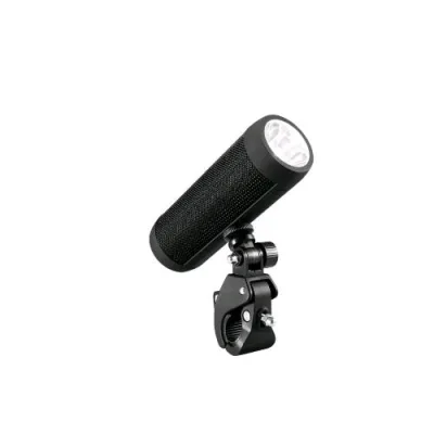 Celly Bike Speaker Wireless / SD Torcia e Powerbank con Pinza per Aggancio al Manubrio Nero