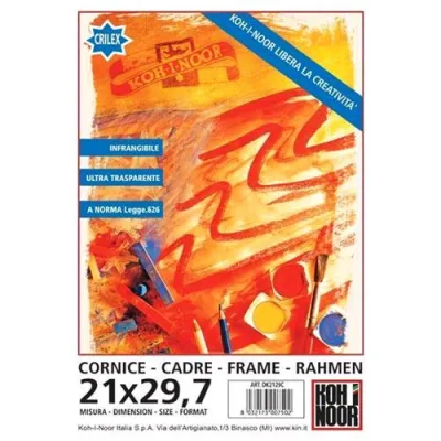 KOH-I-NOOR Crilex Cornice a Vista da Muro in Vetro 210X297 mm A4 Trasparente