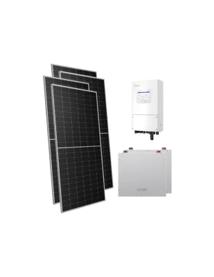 Kit fotovoltaico monofase 5950W inverter 5kW Solis batteria al litio 10.24kWh Dyness DL5.0C