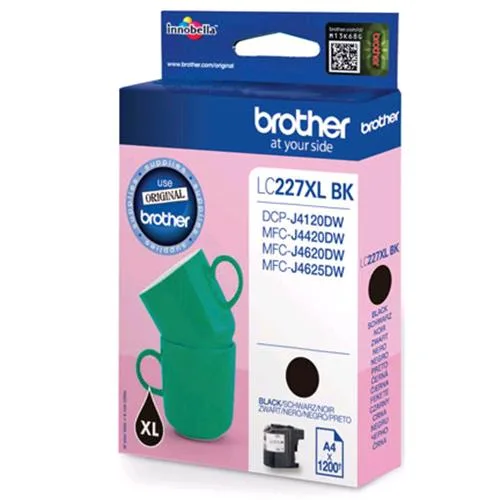 Brother LC-227XLBK Cartuccia Nero per MFC-J4420DW/J4620DW 1.200PG