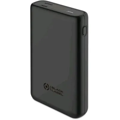 Celly Black Label Powerbank 15.000mAh Power Delivery 45 W Nera