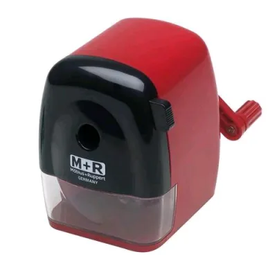 Maped Temperamatite a Manovella 1 Foro con Morsetto da Tavolo Rosso
