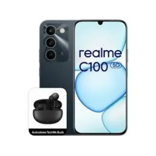 Realme C100 5G Dual SIM 6.8" Octa Core 128GB RAM 4GB 5G Tim Green + Techlife Buds Auricolari Bluetooth