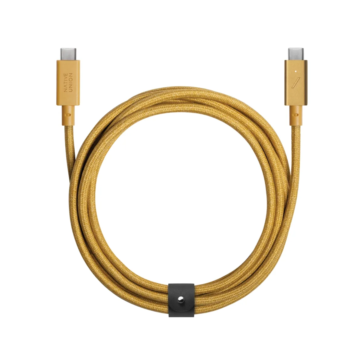CAVO BELT PRO CON FIBBIA 2.4M-240W USB-C/USB-C- KRAFT
