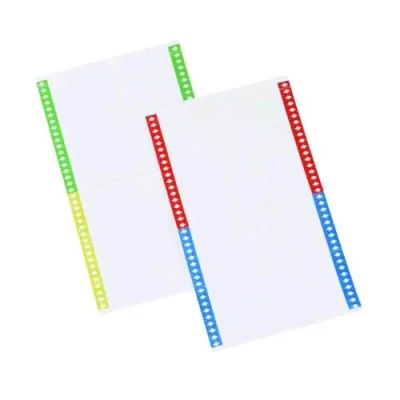 Bertesi Conf 400 Etichette Non Adesive per Cartelle Sospese 210X297 mm Bianco