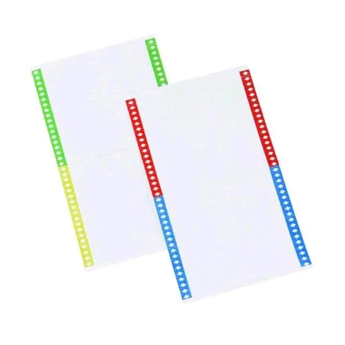 Bertesi Conf 400 Etichette Non Adesive per Cartelle Sospese 210X297 mm Bianco