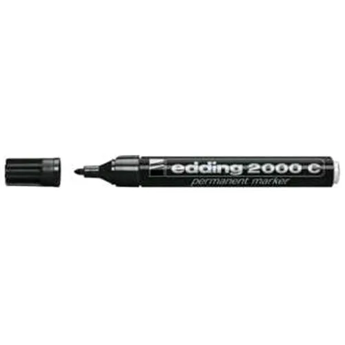Edding 2000C Marcatore Permante Nero Punta Tonda 1.50/3 mm Conf 10 Pz.