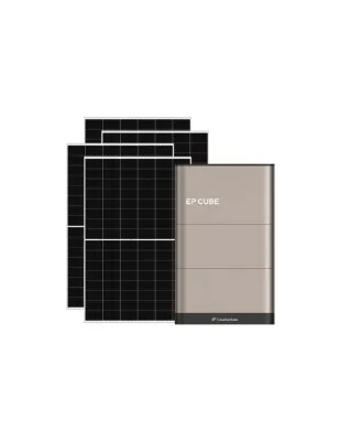 Kit fotovoltaico monofase 6370W inverter 6kW EP CUBE batteria al litio 5kWh CanadianSolar