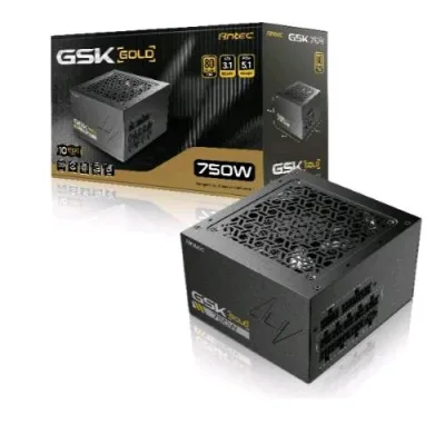 Antec GSK 750W V2 Ec Alimentatore 750 W 80 Plus Gold PFC Attivo Pcie 5.1 ATX 3.1 Nero