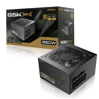 Antec GSK 850W V2 Ec Alimentatore 850 W 80 Plus Gold PFC Active Pcie 5.1 ATX3.1 Nero