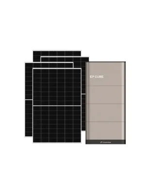 Kit fotovoltaico monofase 6370W inverter 6kW EP CUBE batteria al litio 10kWh CanadianSolar