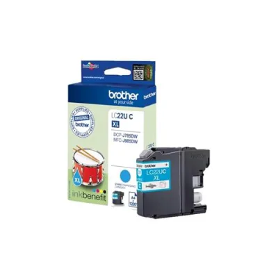 Brother LC-22UC Cartuccia Ink 1.200 Pag Ciano