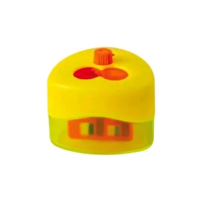 Maped Trio Temperino 3 Fori in Plastica per Matite e Pastelli