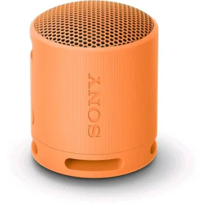 SONY SRS-XB100 Speaker Wireless Bluetooth Portatile IP67 Resistente Acqua e Polvere Batteria da 16 Ore Cinturino Versatile Chiamate in Vivavoce Arancione