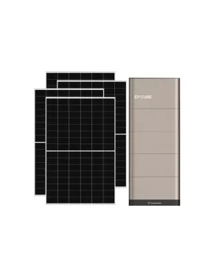 Kit fotovoltaico monofase 6370W inverter 6kW EP CUBE batteria al litio 15kWh CanadianSolar