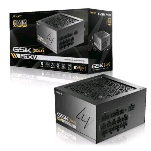 Antec GSK2000 Ec Alimentatore 1.200 W Modulare 80 Plus Gold PFC Attivo ATX 3.1 Nero