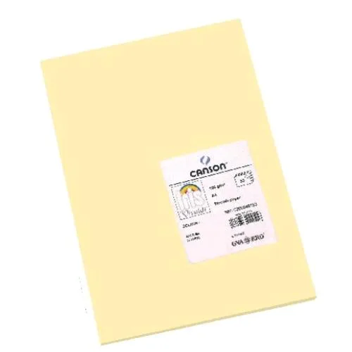 Canson Iris Vivaldi Cartoncino 185 g A4 Crema Conf 50 Pz.