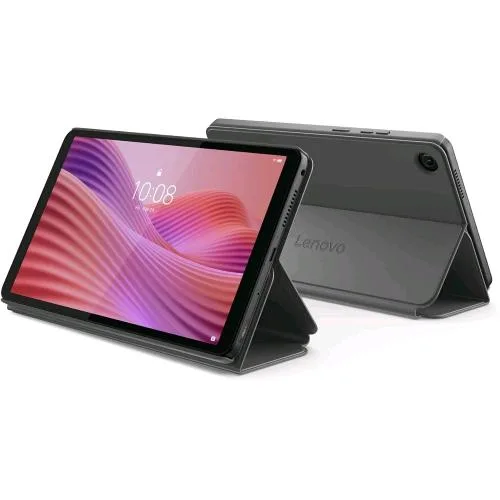 Lenovo Tab One 8.7" Folio Case Custodia Protettiva con Supporto Integrato Funzione Sleep/Wake Accesso Facilitato a Porte e Tasti Design Elegante e Funzionale Grigio