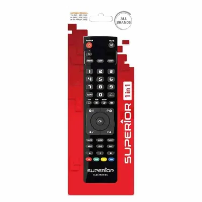 Superior Light 1IN1 Telecomando Universale Progrmmabile con Banco di Memoria Professionale Nero