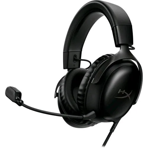 Hyperx Cloud III Cuffia Gaming con Microfono Cablata USB-C-A Jack 3.5mm Virtual 3 Sound Nero
