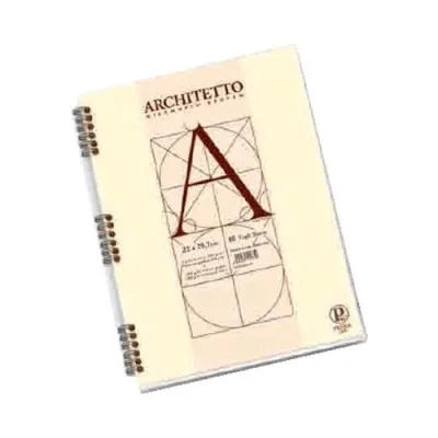 Pigna Architetto Blocco A4 Senza Rigatura 100 g Colore Giallo 40 Fogli Conf 10 Pz.