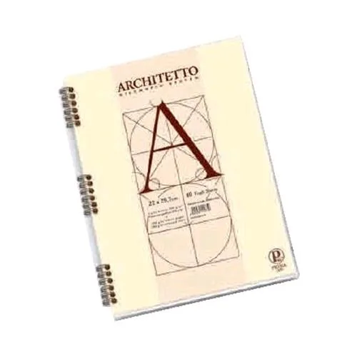 Pigna Architetto Blocco A4 Senza Rigatura 100 g Colore Giallo 40 Fogli Conf 10 Pz.