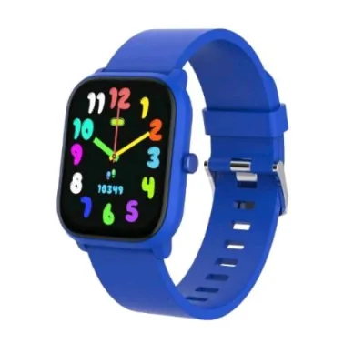 Celly Smartwatch For Kids per Bambini 1.39" Collegamento Wireless con il Telefono 4 Giochi Integrati App Dedicata Cinturino in Morbido Silicone Cavo di Ricarica Incluso Blu