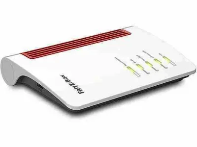 AVM Fritz! Box 4050 Router Wi-Fi 6 Dual Band fino a 3.000 Mbit/S, per Modem Operatore e Ont, 1X Wan GB, 3X LAN GB, 1X USB, Access Point, Mesh, DECT, Media Server, VPN, VOIP