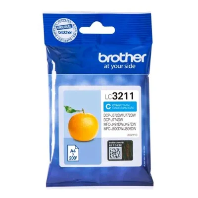 Brother LC-3211C Cartuccia da 200 Pag Ciano