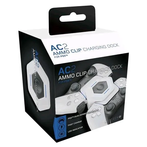 Gioteck AC-2 Ammoclip PS5 Kit di Ricarica Dualshock PS5