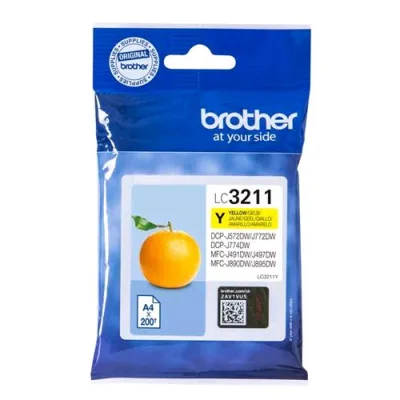 Brother LC-3211Y Cartuccia da 200 Pag Giallo
