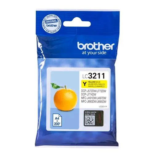 Brother LC-3211Y Cartuccia da 200 Pag Giallo