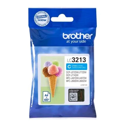 Brother LC-3213C Cartuccia Ciano per DCP-J772DW / DCP-J774DW / MFC-J890DW / MFC-J895DW 400 Pagine