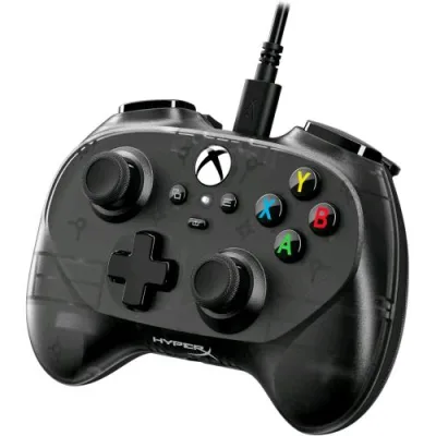 Hyperx Clutch Tanto Mini Controller Cablato USB-C con Licenza Xbox, Design Ergonomico e Formato Compatto, Pulsanti Standard, Cavo Convertibile, Compatibile con Xbox, PC e Android, Nero