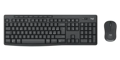 TASTIERA MK370 LOG WIRELESS+MOUSE USB SILENT NERO