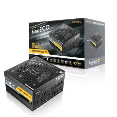 Antec NE1000G M Ec ATX3.0 Alimentatore 1.000W Certificazione 80 Plus Gold Cavi Modulari Schermati Colore Nero