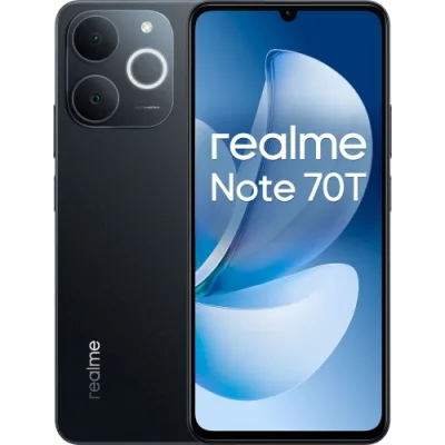 Realme Note 70T Dual SIM 6.74" Octa Core 64GB RAM 4GB 4G LTE Italia Obsidian Black