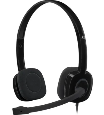 Logitech H151 Cuffie con Microfono Cavo 1.8m Jack 3.5mm Colore Nero