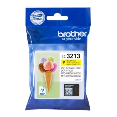 Brother LC-3213Y Cartuccia Giallo per DCP-J772DW / DCP-J774DW / MFC-J890DW / MFC-J895DW 400 Pagine