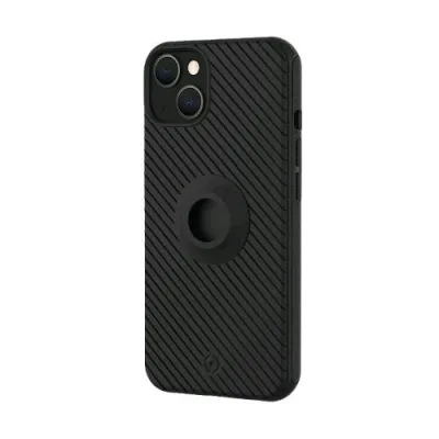 Celly Snap Apple iPHONE 13 Cover in Tpu con Sistema di Aggancio Integrato Black