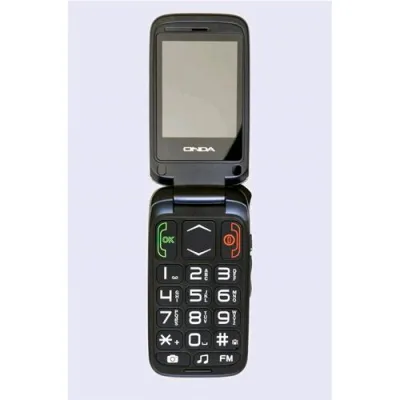 ONDA F12 Felice+ Dual SIM Senior Phone Clamshell 2.4" Tasti Grandi Vivavoce Tasto Sos Radio FM Italia Black