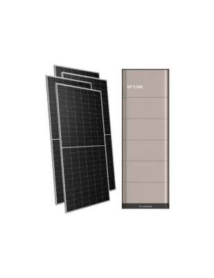 Kit fotovoltaico monofase 7140W inverter 6kW EP CUBE batteria al litio 20kWh CanadianSolar