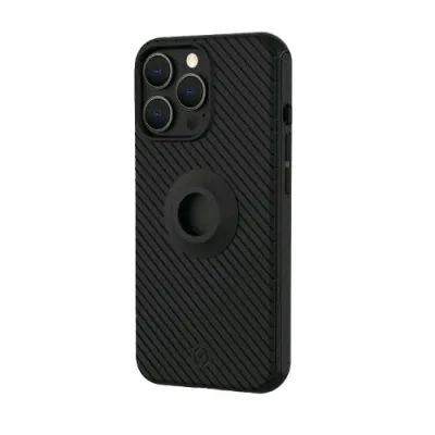 Celly Snap Apple iPHONE 13 Pro Cover in Tpu con Sistema di Aggancio Integrato Black