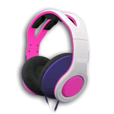 Gioteck TX30 Cuffie Stereo Game&Go Cablato per Nintendo Switch Xbox One PS4 Bianco Rosa
